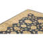 Hand Knotted Wool Area Rug in Blue And Gold