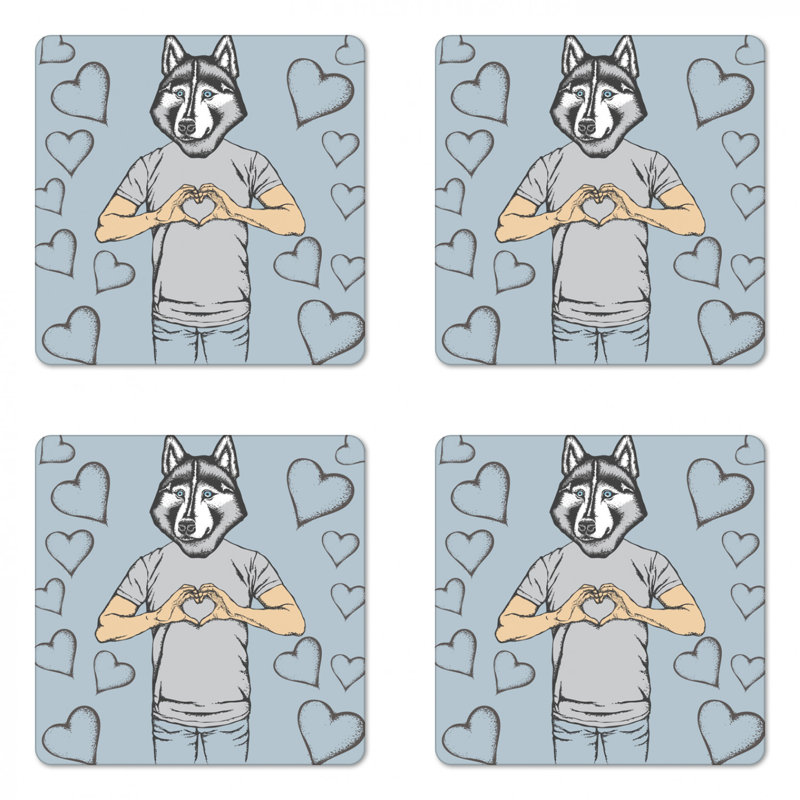 Square 4 Piece Coaster Set