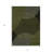 3' X 5' Olive Green And Black Geometric Washable Indoor Outdoor Area Rug