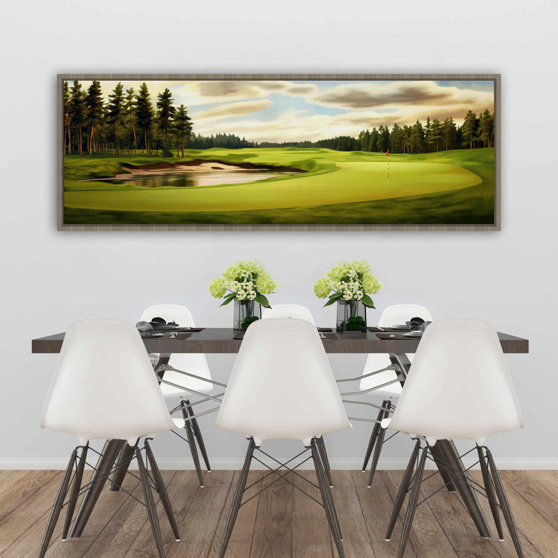 Nice on - Toile encadrée contemporaine blanche pour la décoration intérieure, H 21,25 po x l 61,25 po