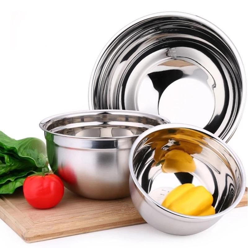 YBM Home 4 Piece Stainless Steel Mixing Bowl Set