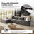 Cioffi Oversized L Shaped Modular Cloud Sectional Sofa with Removable Cushion Cover-121600583-121600585-121600582
