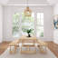 Linzy 6-Person Solid Wood Dining Set-1451440633