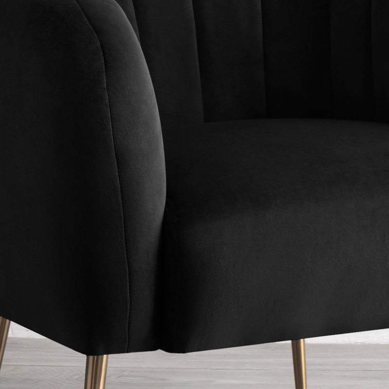 Aylin 2 Seater Sofa, Black