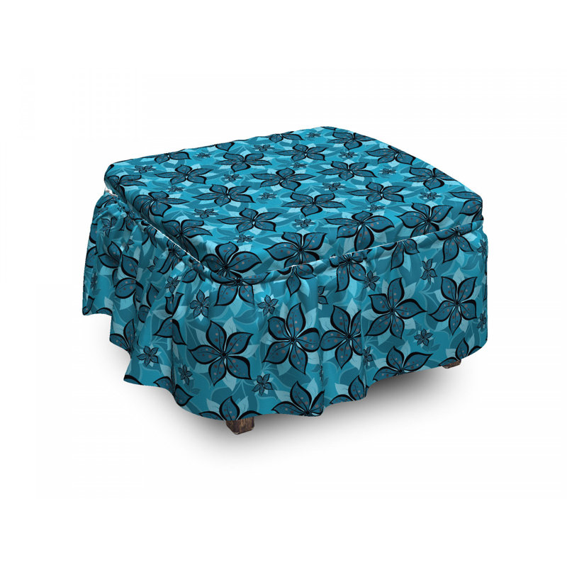 Housse pour repose-pieds abstract summer