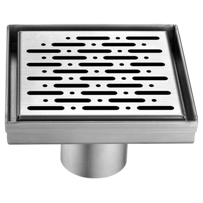 Rio Orinoco River Series Stainless Steel Square Linear Floor Shower Drain