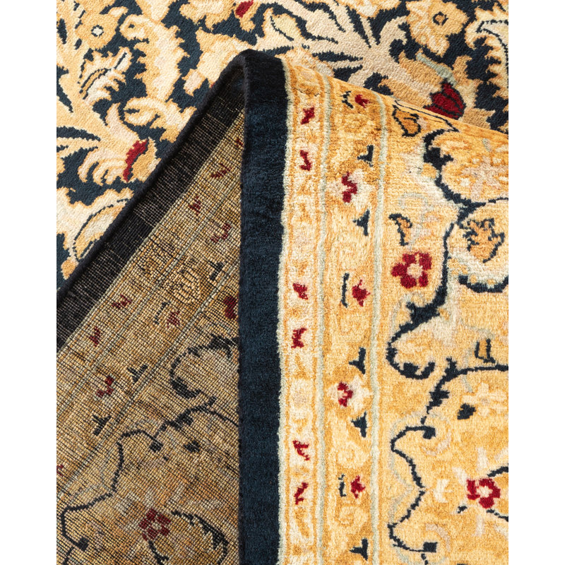 One-of-a-Kind 6'1" X 8'8" 2000s Wool Area Rug Black
