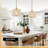 Golden Glass Pendant Light