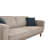 Stylish Sofa-Bed Set with Wing Chair, Walnut & Grey | Beech Wood Frame & Chipboard, 87.8 x 31.9 x 36.2 inches | Soft Foam Seats (35 DNS), 70% Polyester / 30% Cotton Fabric | Perfect for Living Room & Guest Accommodations-336373587-336373585