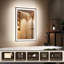 Miroir de salle de bain à DEL avec cadre noir, miroir de maquillage lumineux et antibuée à intensité variable, 3 lumières de couleur-1325721836