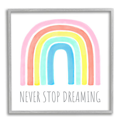 «Never Stop Dreaming Children Expression Pastel Vibrant» par Reesa Qualia