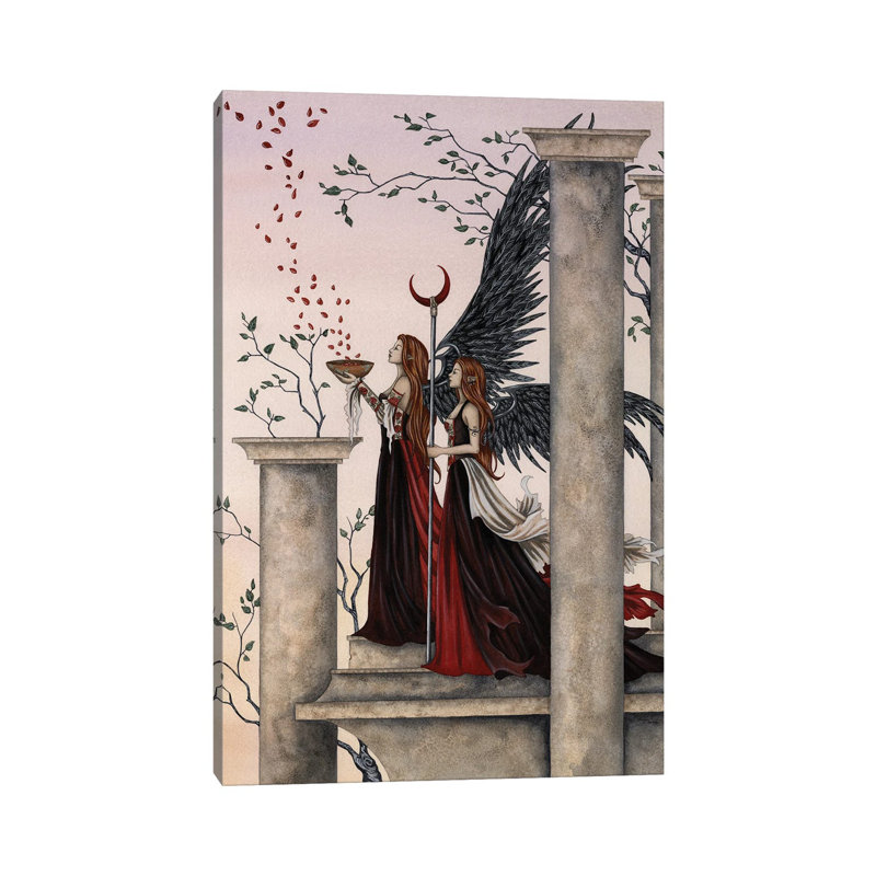 Rose Spell by Amy Brown - Wrapped Canvas Print, 20.32 cm H x 30.48 cm W