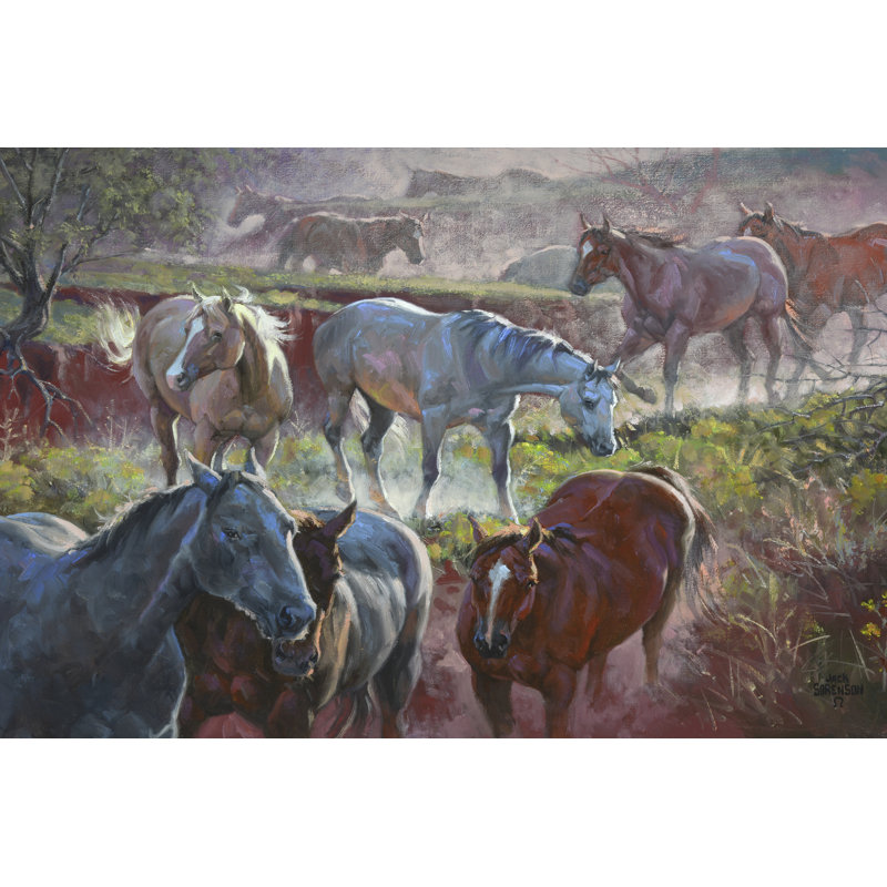 Greener Pastures 1 Piece Wrapped Canvas Wall Art, 20cm H x 30cm W