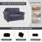 Polyester Box Cushion Loveseat Slipcover-851182068