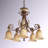 Aike 6 - Light Steel Dimmable Chandelier