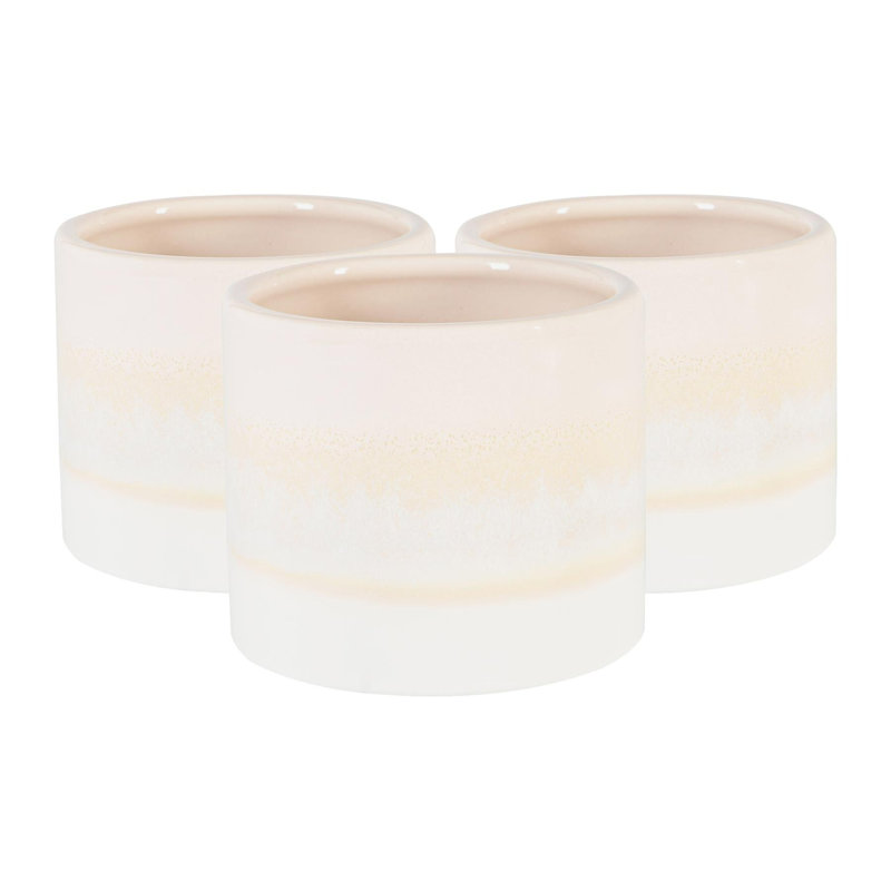 Nicola Spring - Reactive Glaze Plant Pots - 9cm, Natural