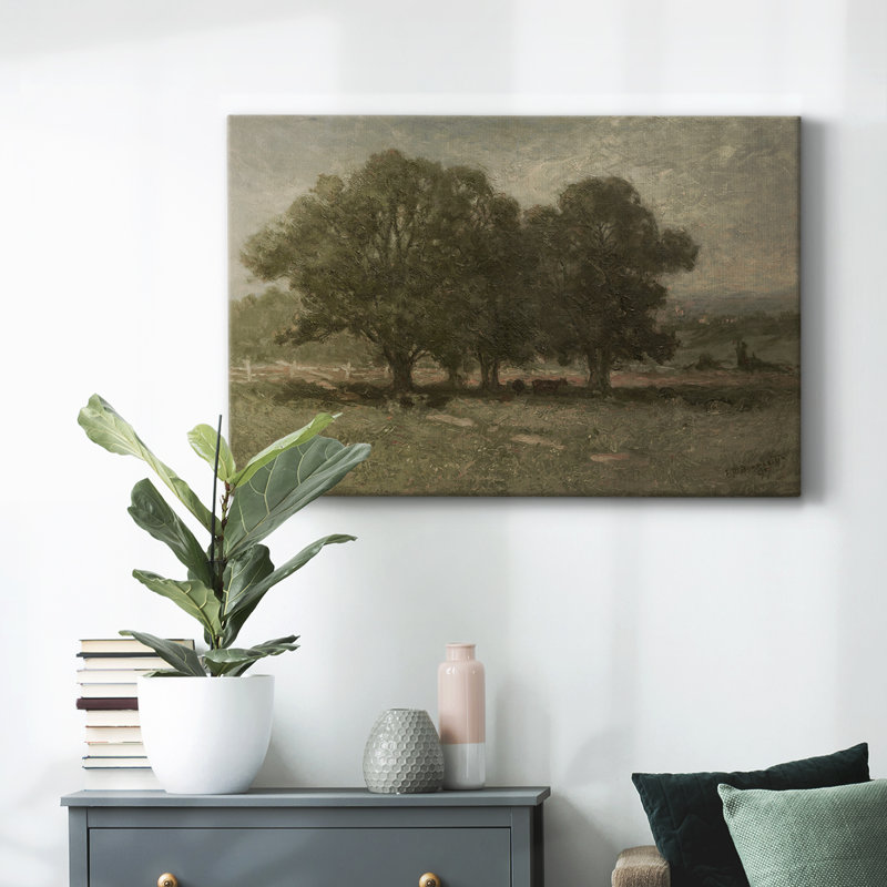Paysage rétro - DCXCV III, reproduction d'art sur toile, H 13 po x l 19 po