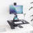 Mount-It Electric Standing Desk Converter, Tabletop Stand Desk w/ Monitor Mount, 28" Wide Platform