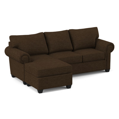 Charlotte 86" Wide Reversible Sofa & Chaise with Ottoman