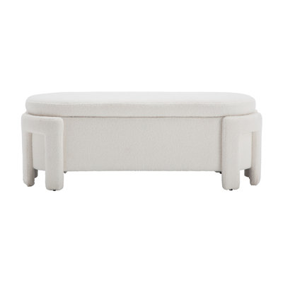 Lalanya Polyester Upholstered Storage Bench