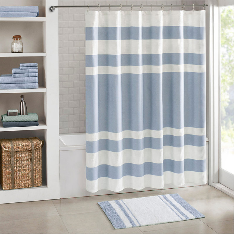 Reversible Bath Rug, Blue, Rectangle 1'8" x 2'6"