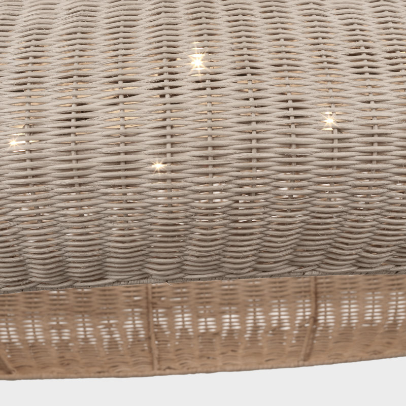 Kokomo Pendant by Chapman & Myers, Bronze, Ash, 16.75" H x 44" W x 44" D