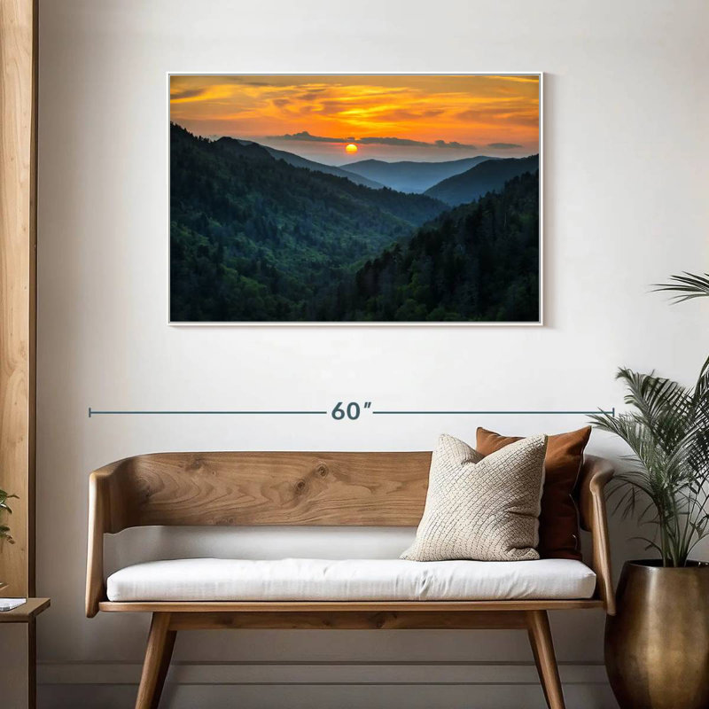 Parc national des Smoky Mountains, Cadre flottant blanc, 43 po x 29 po