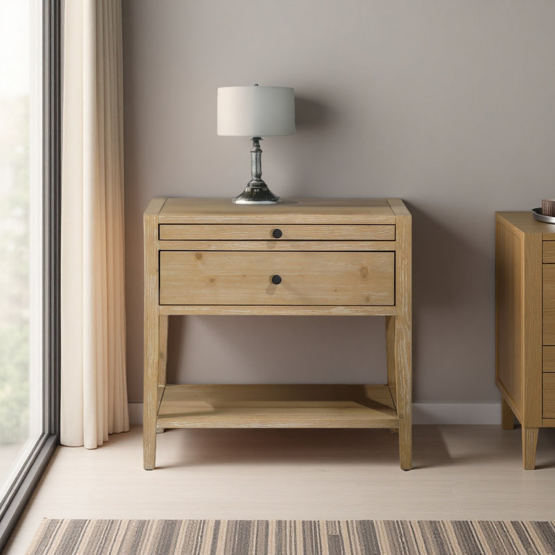 1-Drawer Nightstand, Natural