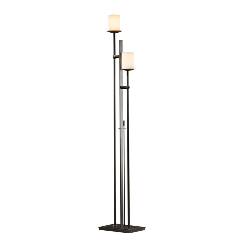 Lampe sur pied 65,8 po Rook, Fumée foncée, Opale