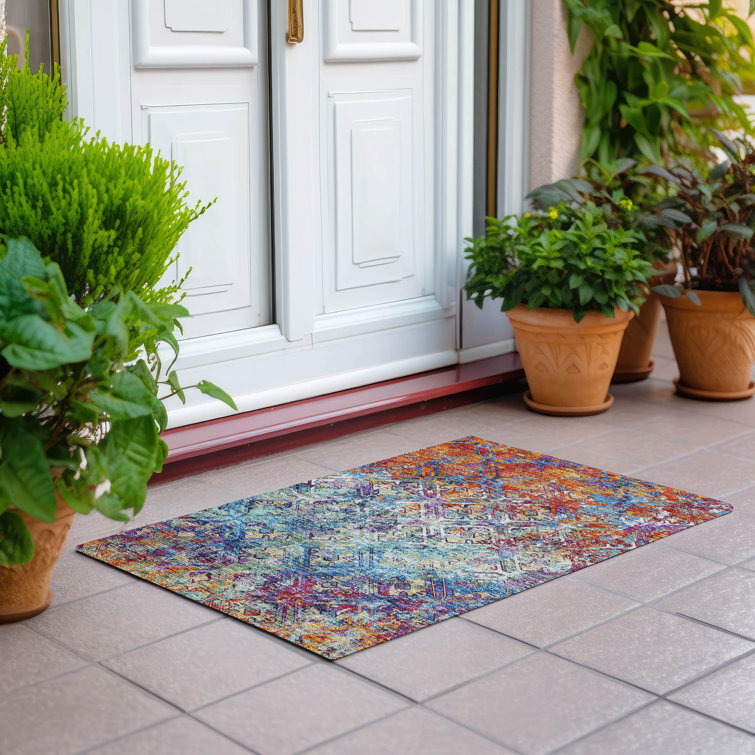  Mahaney Indoor/Outdoor Area Rug with Non-Slip Backing