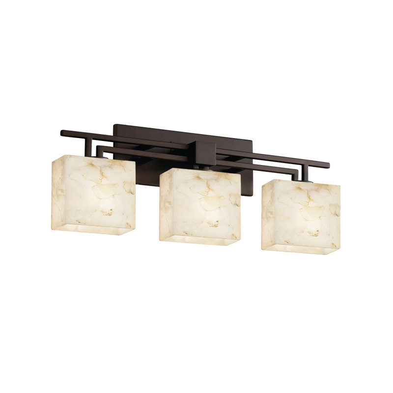 Éclairage pour meuble-lavabo 3 lumières Asae, Bronze foncé