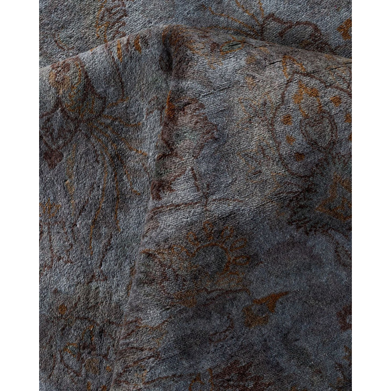 Tapis unique gris de 8 pi 4 po x 10 pi 1 po Xoey