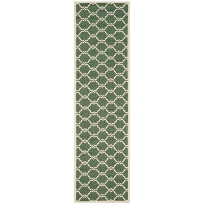 Kelley Hooked Green/Neutral Indoor/Outdoor Rug