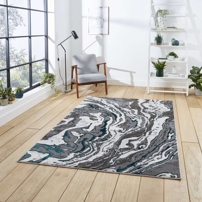 Chessman area rug Machine Woven Rectangle Grey, Rectangle 120 x 170cm