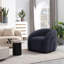 Fauteuil demi-tonneau pivotant rembourré Aunna-249351912