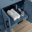 Meuble-lavabo autoportant à double cuve 60 po avec comptoir en pierre blanche et dosseret Bailey, noir mat-1573592312-1490491467-1490491478
