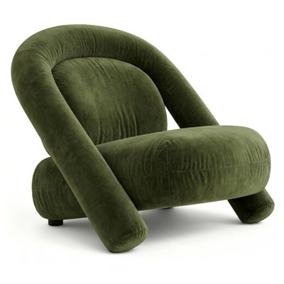 Méridienne moderne sans accoudoirs de 32 pouces de large avec coussin moelleux, assemblage rapide