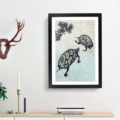 Kame Turtles by Ando Hiroshige - Picture Frame Painting Print