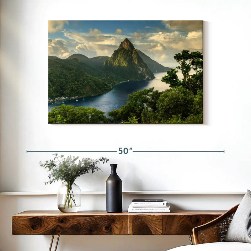 Kavia Saint Lucia Piton View, H 26 po x l 39 po