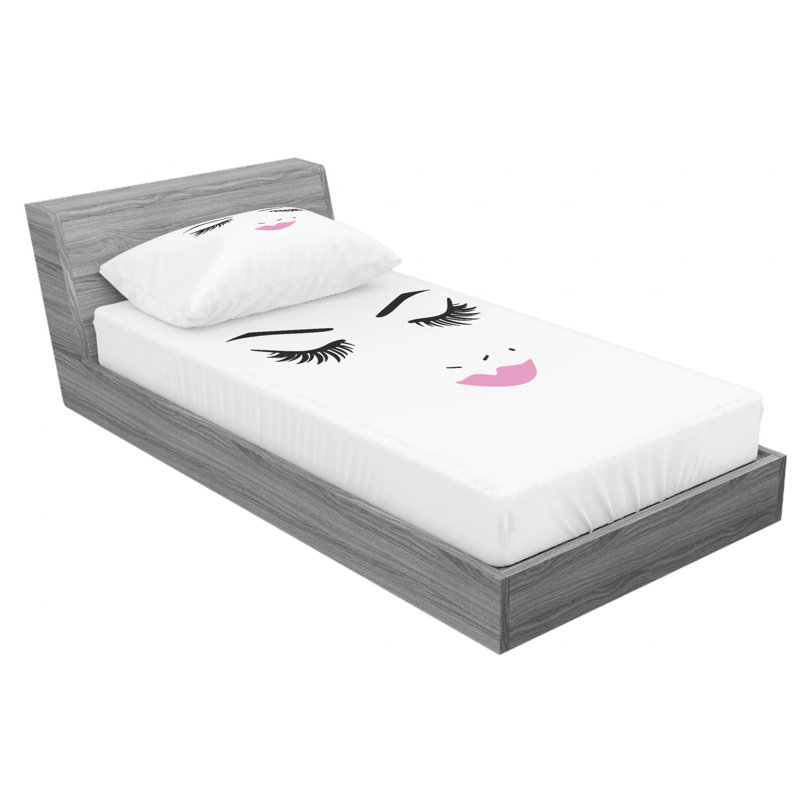 Eyelash Microfiber Sheet Set, Twin XL Sheet Set + Fitted Sheet + 1 Pillowcase