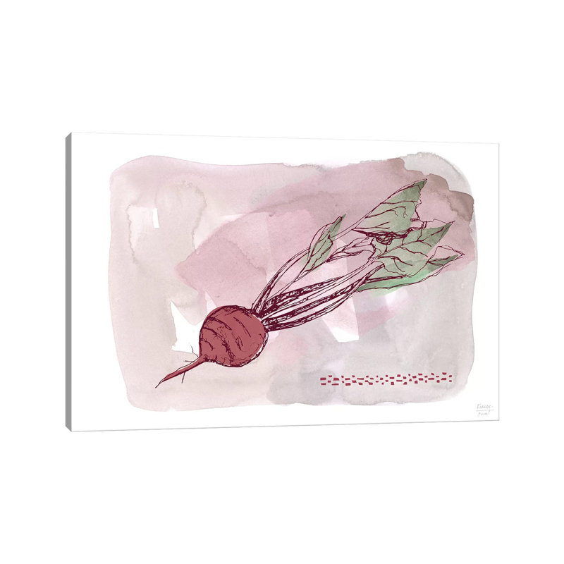 Beet - Print on Canvas, 101.6cm H x 152.4cm W x 3.81cm D, Wrapped Canvas