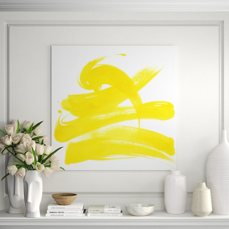 Color Rush V Print by Janice Sadler, 20" H x 20" W, Brush Gel