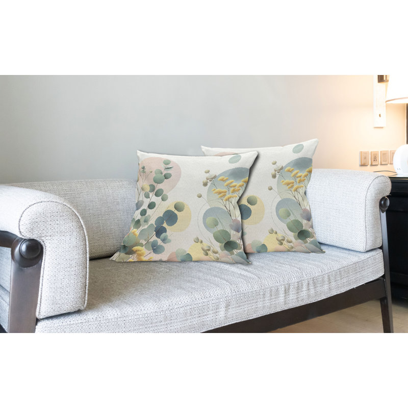 Paquet de 2 housses de coussin Ambesonne Eucalyptus, H 16 po x l 26 po, Rectangle