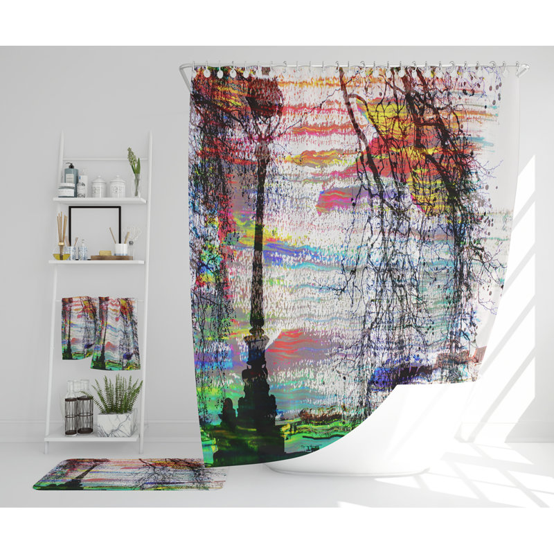 Neyzer Polyester Shower Curtain Set