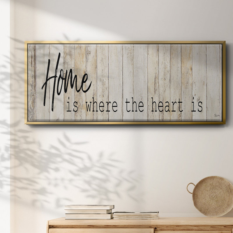 Home- Framed Canvas, 24" H x 60" W