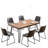 Aryven Industrial 7-Piece Dining Set, Antique Gray-900380956