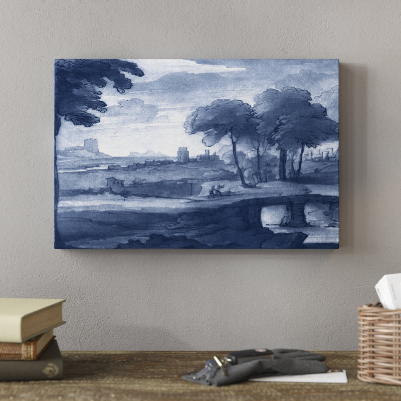 «Pastoral Toile IV», peinture sur toile, H 12 po x l 18 po