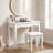 Berber Sleek Design Solid Vanity Stool for Making Up-656586595