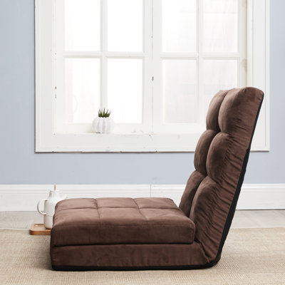 Lit réglable au sol, 14 sections, 5 positions inclinables, triple rabattable, surface, rembourrage en lin, structure en métal, coussin décoratif, appartement, dortoir rembourré convertible