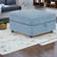 Spacieux modulaires modulaires avec rangement, revêtement en chenille, bleu antique pour la maison